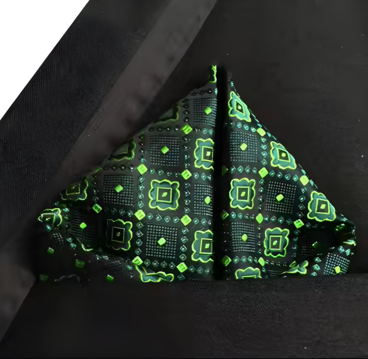 Pañuelo verde y diseño